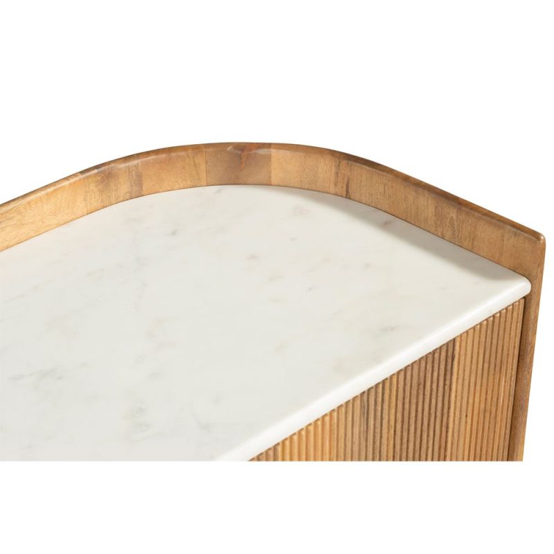 ORGANIC Bitter 4-Door Sideboard – Walnut-White